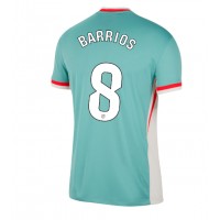 Camisa de Futebol Atletico Madrid Pablo Barrios #8 Equipamento Secundário 2024-25 Manga Curta